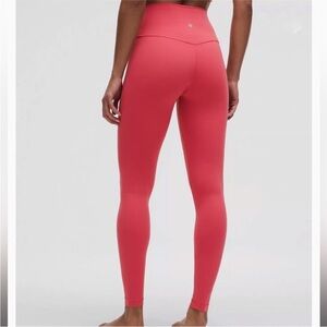 LULULEMON Align High Rise Leggings Tights Desert Red Coral 8